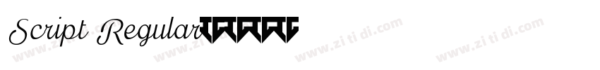 Script Regular字体转换 Script Regular字体转换